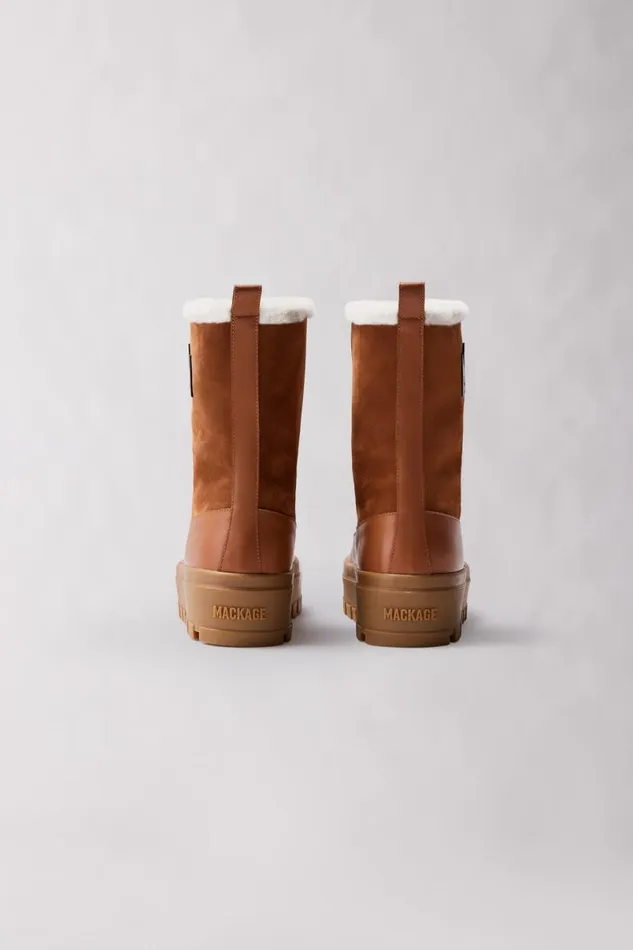 Winter Boots Men Mackage HERO Lamb Suede Winter Boot For Men Camel Winter Boots Men Mackage HERO Lamb Suede Winter Boot For Men Camel