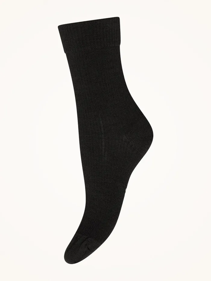 Wolford Socks Merino Rib Support Socks Black 8211 Women