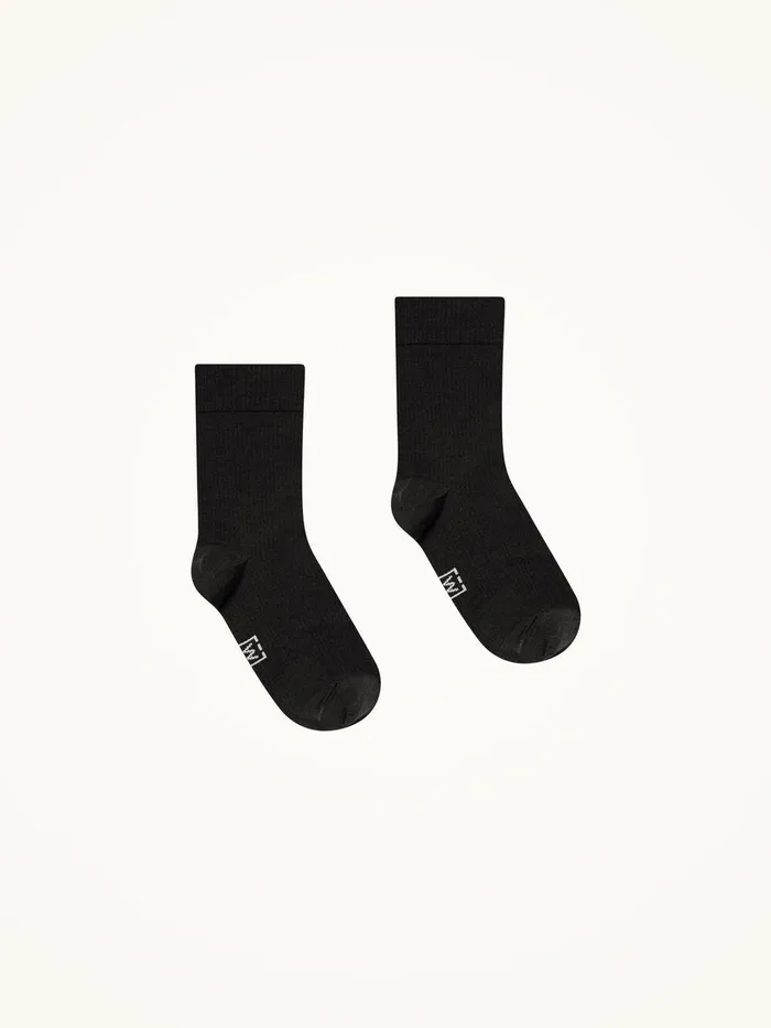 Wolford Socks Merino Rib Support Socks Black 8211 Women