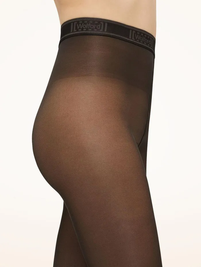 Wolford Tights and Socks Synergy 40 Leg Support Tights Nearly Black 8211 Women