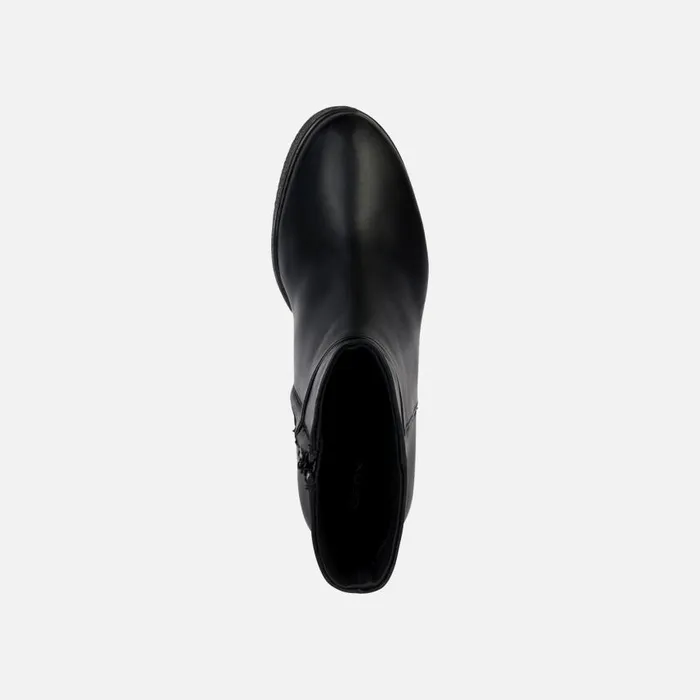 Woman Geox Ankle Boots ELIDEA WEDGE Ankle Boots With Wedge Black Woman Geox Black