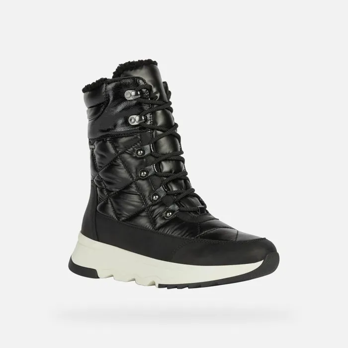 Woman Geox Ankle Boots FALENA B ABX B Waterproof Boots Black Woman Geox Black