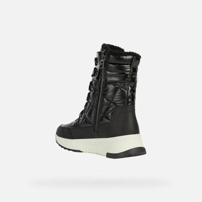 Woman Geox Ankle Boots FALENA B ABX B Waterproof Boots Black Woman Geox Black