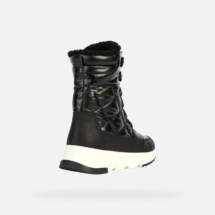 Woman Geox Ankle Boots FALENA B ABX B Waterproof Boots Black Woman Geox Black