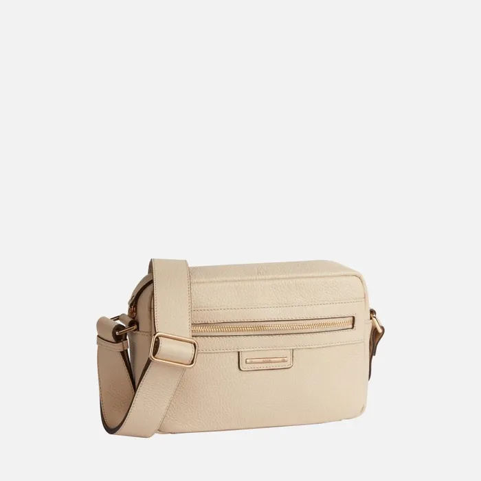 Woman Geox Bags BLANDINE Women039s Off White Shoulder Bag CASHMERE Off White