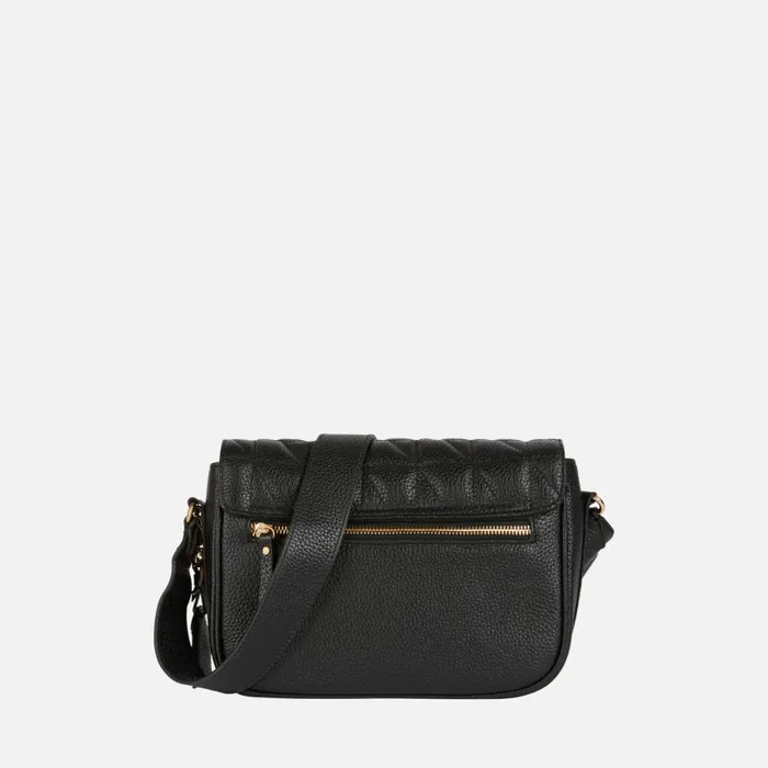 Woman Geox Bags FRAILEA WOMAN Black Crossbody Bag Black