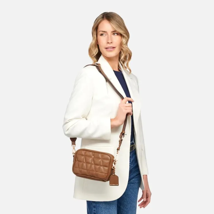 Woman Geox Bags NARCISIA WOMAN Mud Crossbody Bag Mud