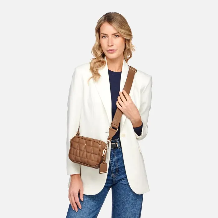 Woman Geox Bags NARCISIA WOMAN Mud Crossbody Bag Mud
