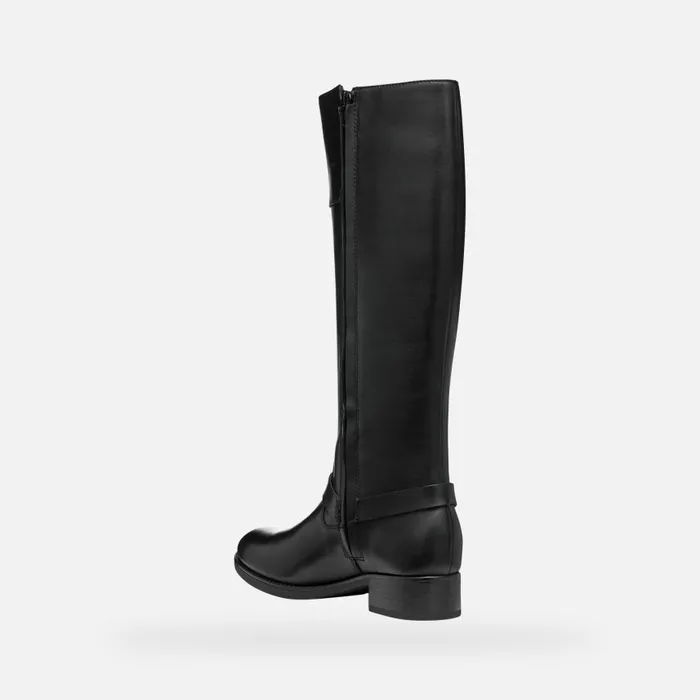 Woman Geox Boots FELICITY ABX WOMAN Black Waterproof Boots Black