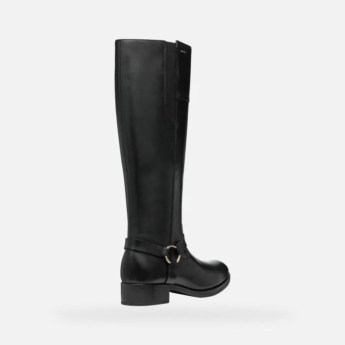 Woman Geox Boots FELICITY ABX WOMAN Black Waterproof Boots Black