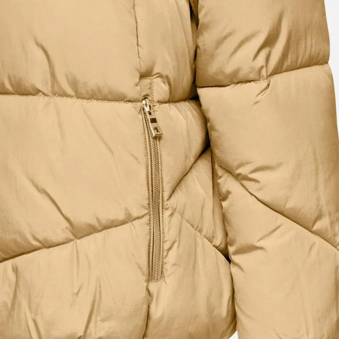Woman Geox Jackets DAMIANA WOMAN Travertine Quilted Jacket Travertine