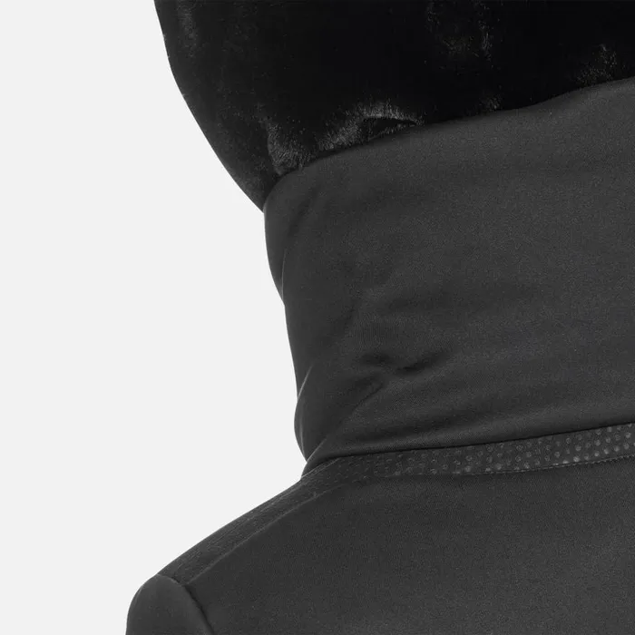 Woman Geox Jackets DESYA WOMAN Black Long Parka Black