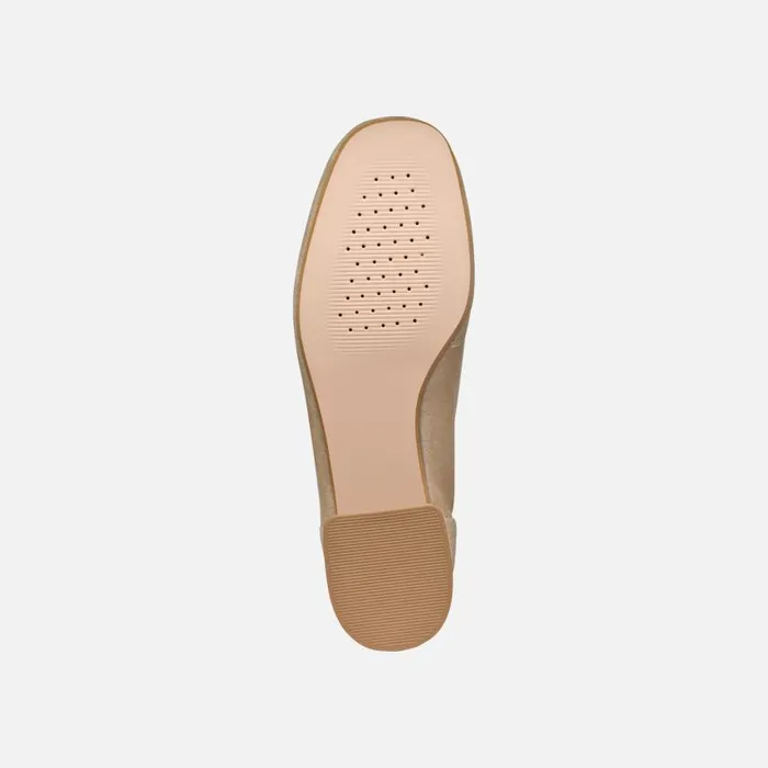 Woman Geox Loafers DHYALMA WOMAN Light Taupe Leather Loafers Light Taupe