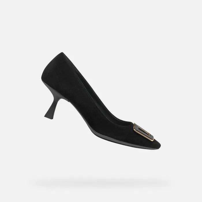 Woman Geox Pumps GISELDA R WOMAN Black Medium Heel Pumps Black