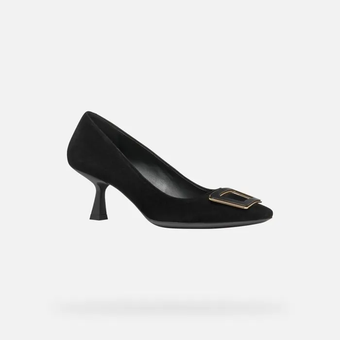 Woman Geox Pumps GISELDA R WOMAN Black Medium Heel Pumps Black