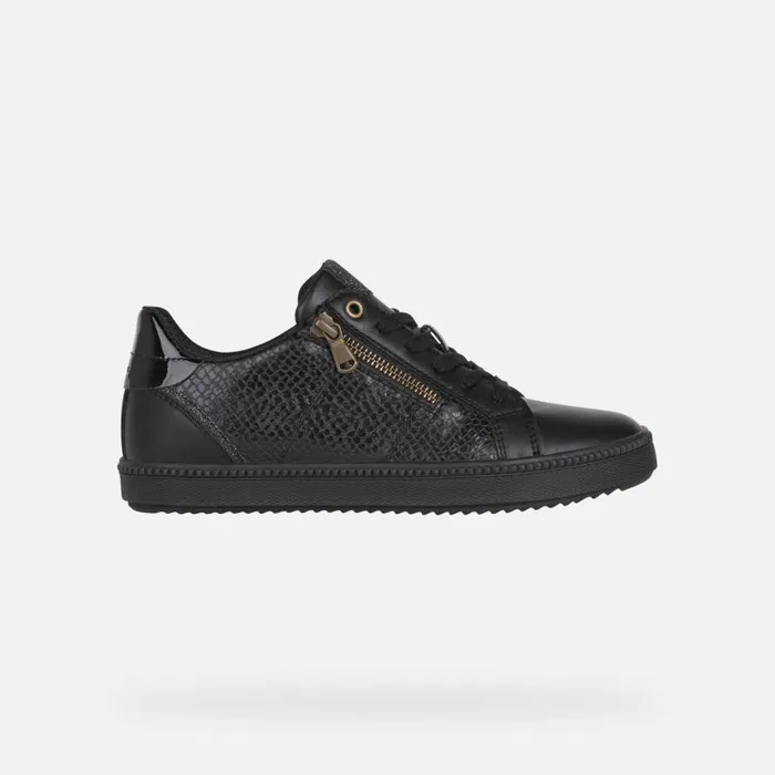 Woman Geox Sneakers BLOMIEE C Low Top Sneakers Black Woman Geox Black
