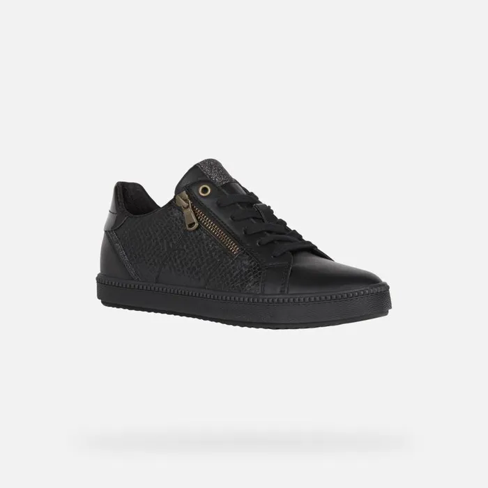 Woman Geox Sneakers BLOMIEE C Low Top Sneakers Black Woman Geox Black