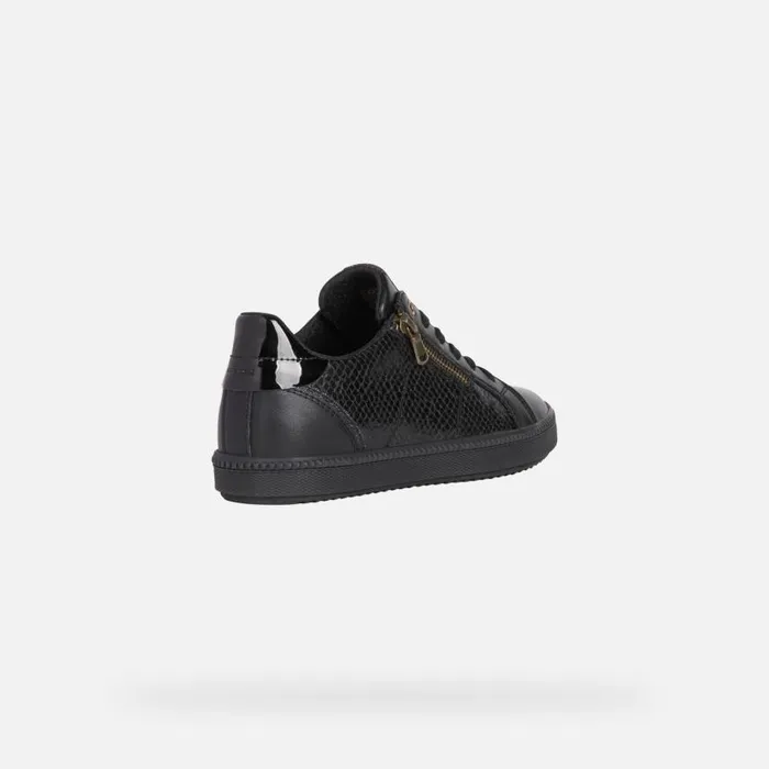 Woman Geox Sneakers BLOMIEE C Low Top Sneakers Black Woman Geox Black
