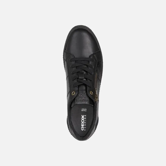 Woman Geox Sneakers BLOMIEE C Low Top Sneakers Black Woman Geox Black