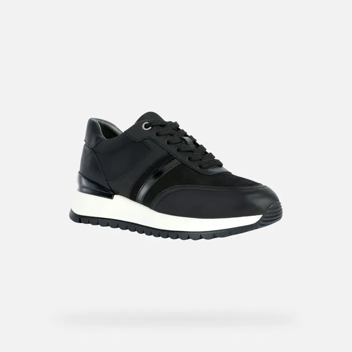 Woman Geox Sneakers DESYA A Low Top Sneakers Black Woman Geox Black