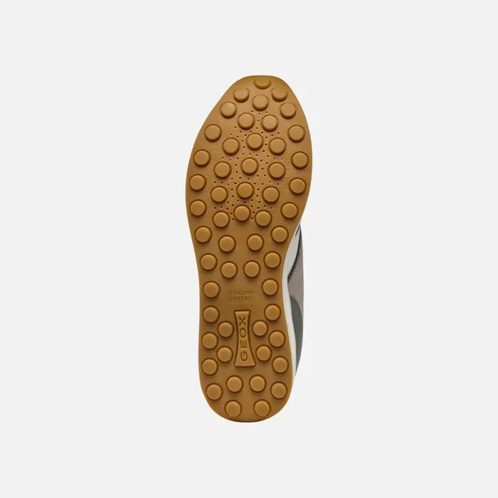 Woman Geox Sneakers RUNNTIX WOMAN Off WhiteSage Low Top Sneakers Off Whitesage