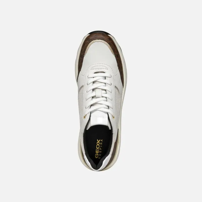 Woman Geox Sneakers SPHERICA EC13 WOMAN WhiteOff White Wedge Sneakers Whiteoff White