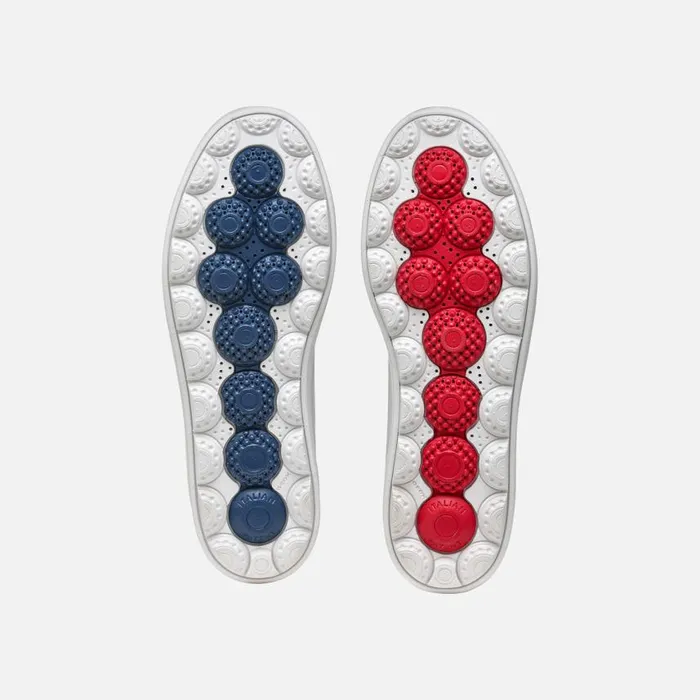 Woman Geox Sneakers SPHERICA ECUB1 WOMAN WhiteNavyRed Low Top Sneakers Whitenavyred