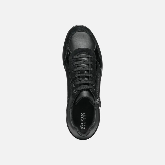 Woman Geox Wedges ILDE C Wedge Sneakers Black Woman Geox Black