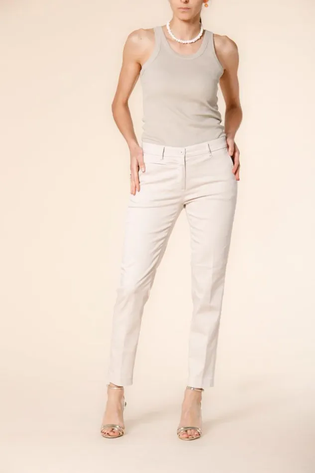 Woman New York Slim Chino Pants In Stretch Satin Slim Mason039s Pants