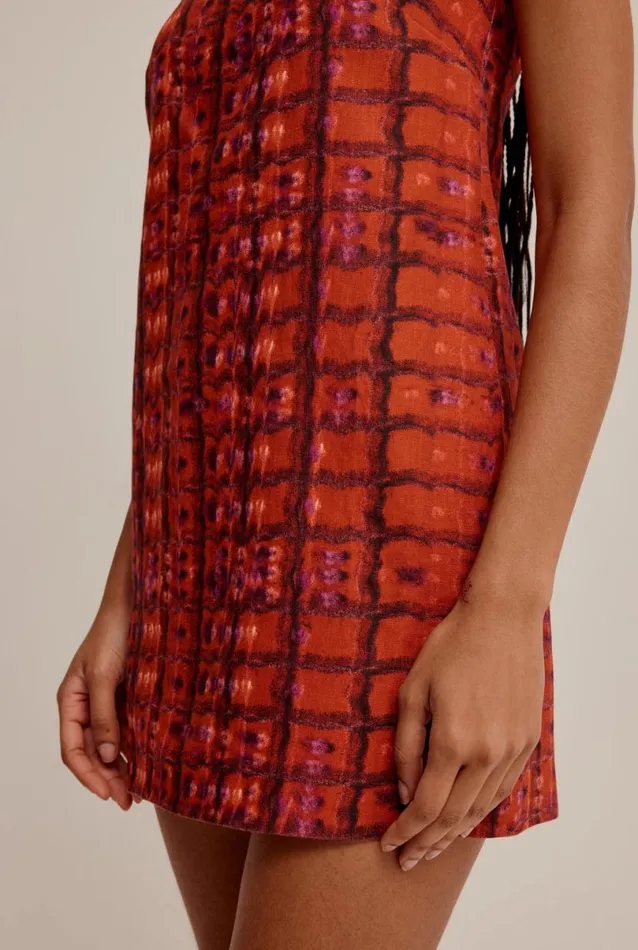 Woman Venroy Dresses Linen Strapless Mini Dress