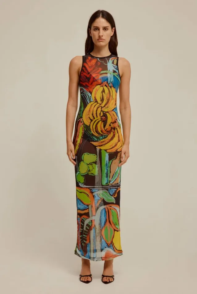Woman Venroy Dresses Mesh Tank Dress