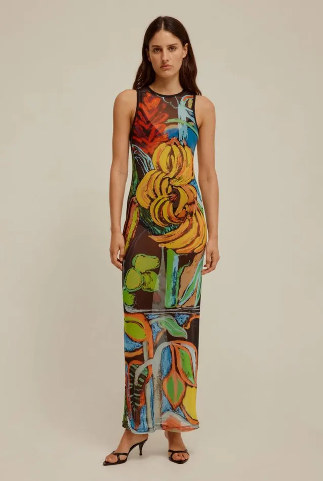 Woman Venroy Dresses Mesh Tank Dress