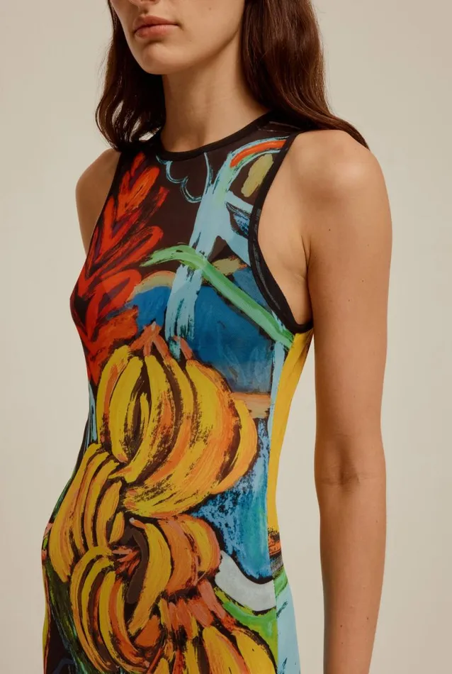 Woman Venroy Dresses Mesh Tank Dress