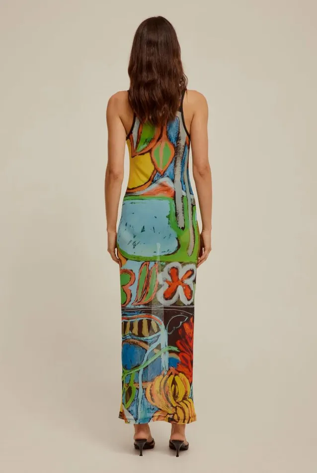 Woman Venroy Dresses Mesh Tank Dress