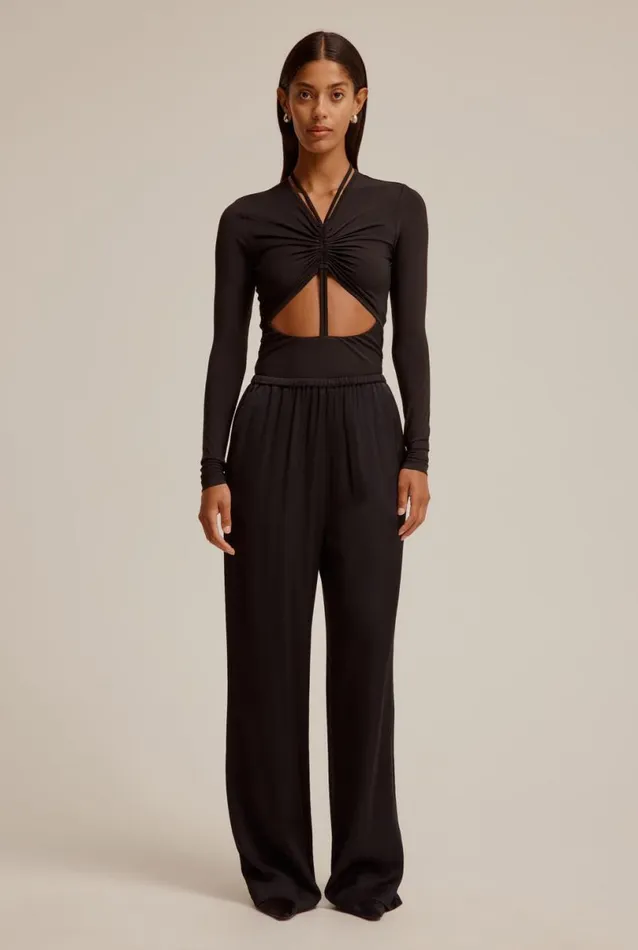 Woman Venroy Pants Drawstring Evening Trouser