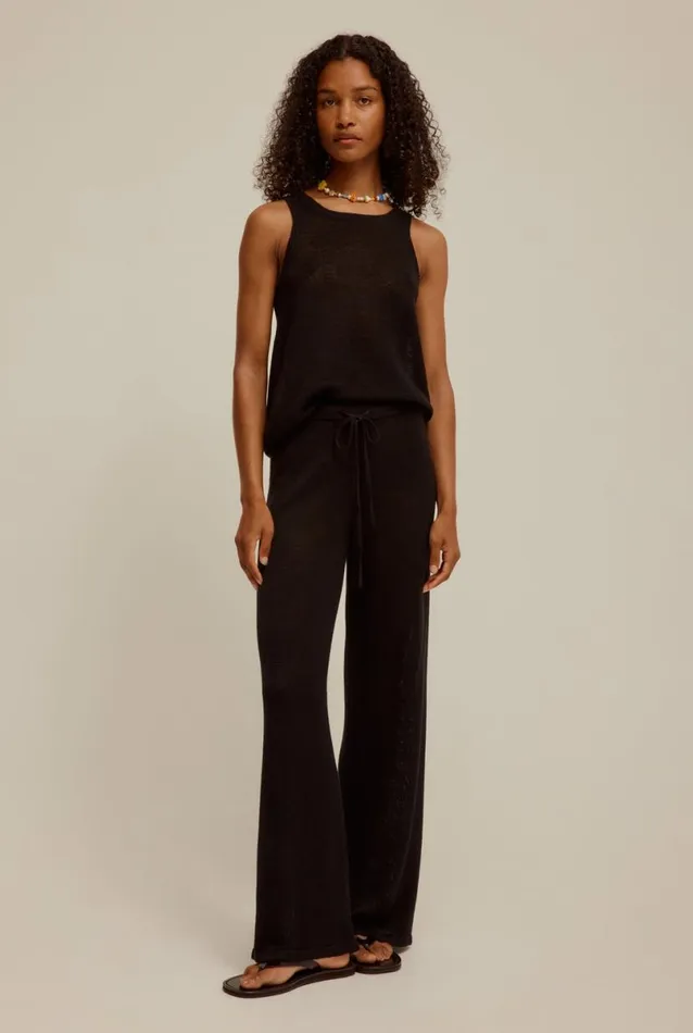 Woman Venroy Pants Linen Knitted Pant