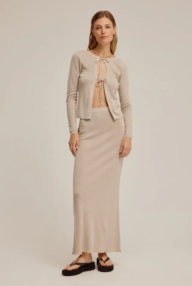 Woman Venroy Skirts Tie Side Knitted Skirt