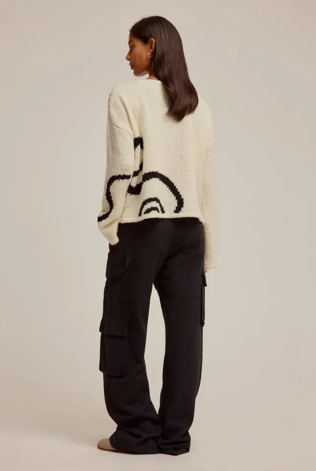 Woman Venroy Sweaters Intarsia Knit Sweater