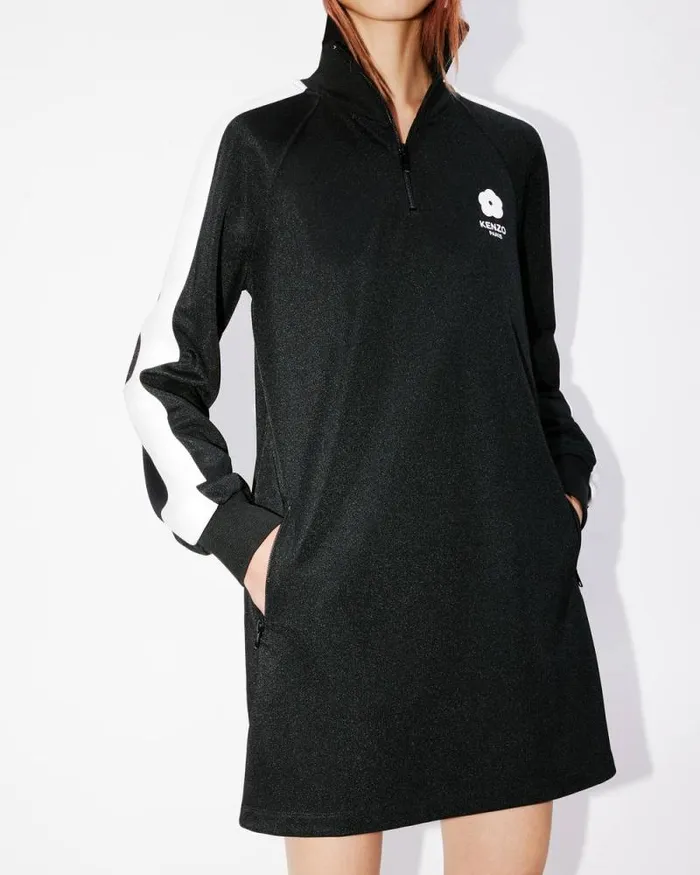 Women 039Boke Flower 20039 Embroidered Jersey Dress Black Kenzo Dresses And Skirts