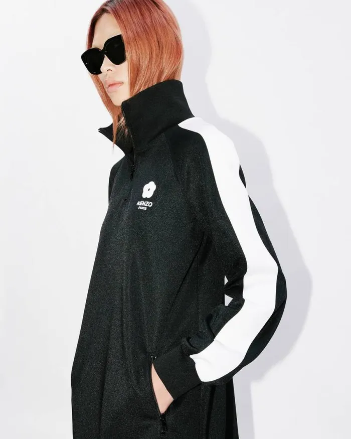 Women 039Boke Flower 20039 Embroidered Jersey Dress Black Kenzo Dresses And Skirts