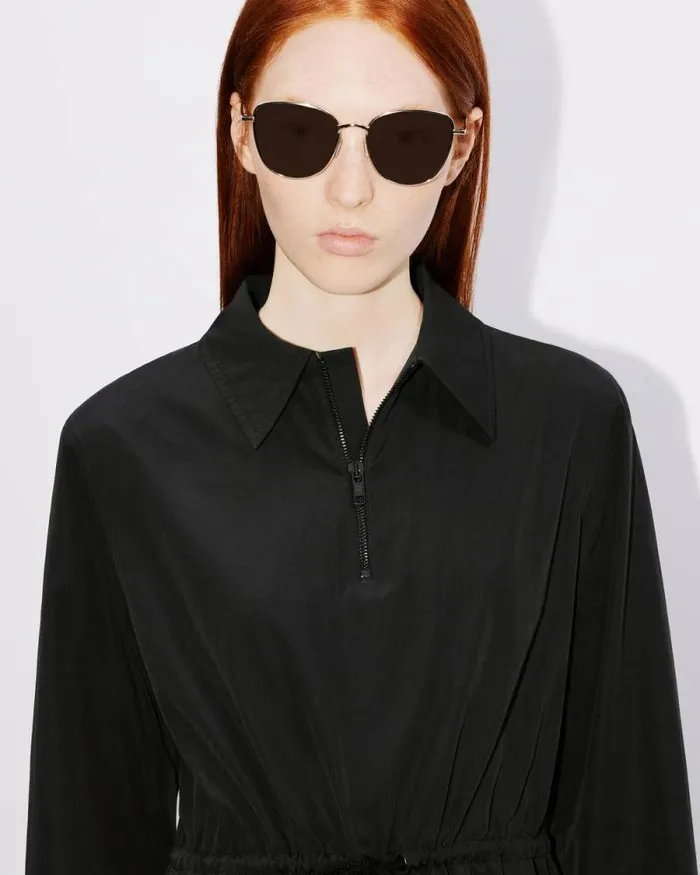 Women 039Boke Flower 20039 Shirt Dress In Technical Cotton Black Kenzo Dresses And Skirts