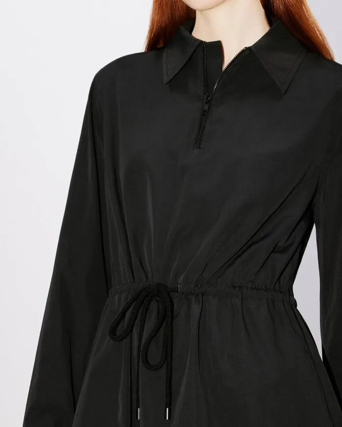 Women 039Boke Flower 20039 Shirt Dress In Technical Cotton Black Kenzo Dresses And Skirts