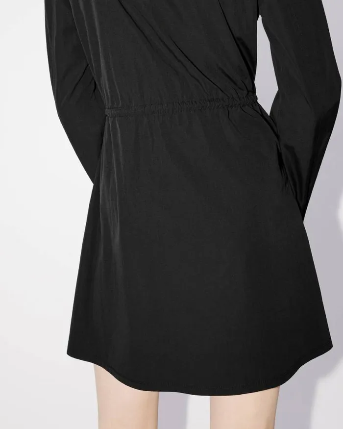 Women 039Boke Flower 20039 Shirt Dress In Technical Cotton Black Kenzo Dresses And Skirts