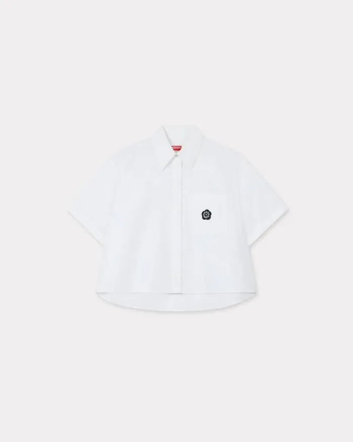Women 039Boke Flower 20039 Shirt In Cotton Poplin White Kenzo Shirts And Tops