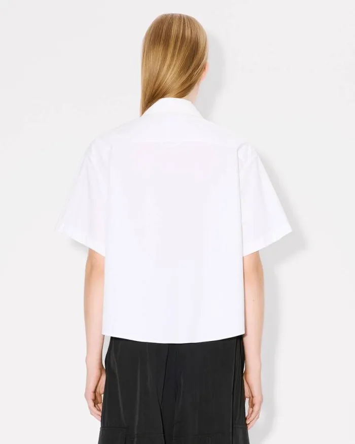 Women 039Boke Flower 20039 Shirt In Cotton Poplin White Kenzo Shirts And Tops