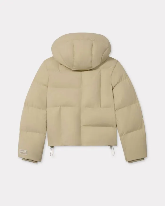 Women 039KENZO Weave039 Down Jacket Beige Kenzo Jackets And Coats