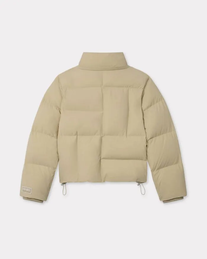 Women 039KENZO Weave039 Down Jacket Beige Kenzo Jackets And Coats