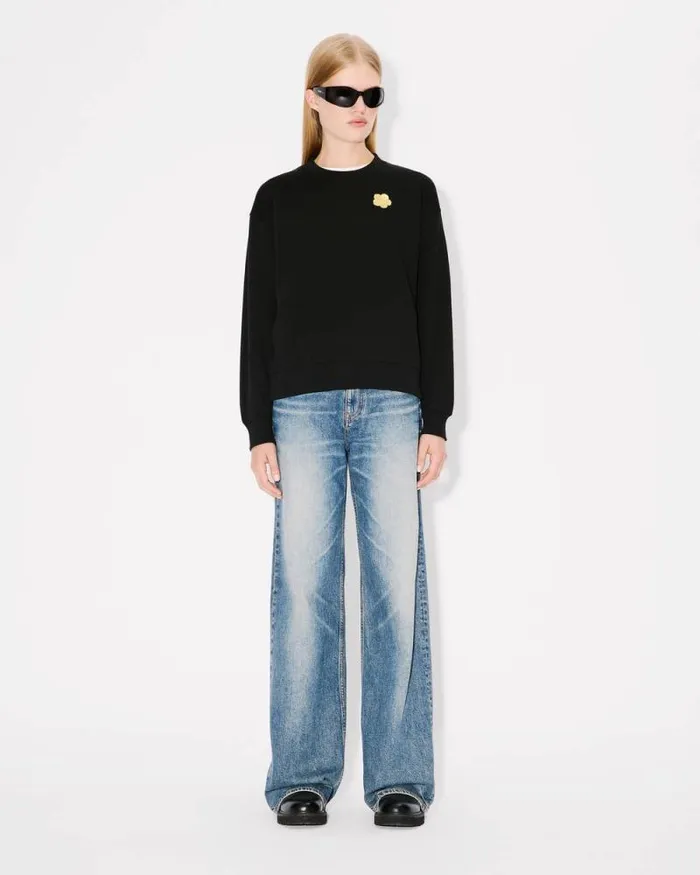 Women 039Lunar New Year039 Embroidered Sweatshirt In Cotton Black Kenzo Sweatshirts And Hoodies