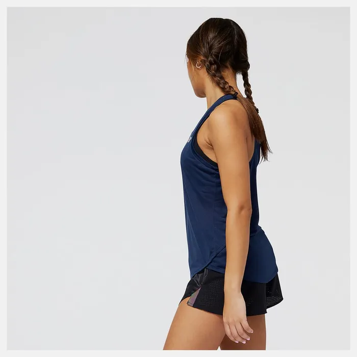 Women Accelerate Tank Natural Indigo New Balance Shirts Women Accelerate Tank Natural Indigo New Balance Shirts