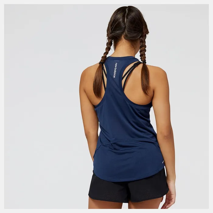 Women Accelerate Tank Natural Indigo New Balance Shirts Women Accelerate Tank Natural Indigo New Balance Shirts